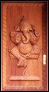Lord Ganesha Carved Door